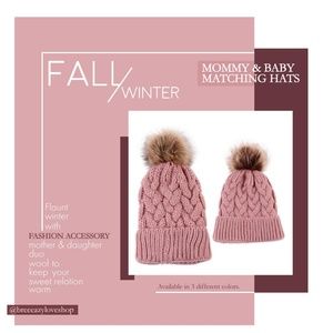 Our mommy and baby hats are to cute to resist!